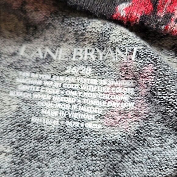 Lane Bryant loose black floral sweater - Picture 3 of 3